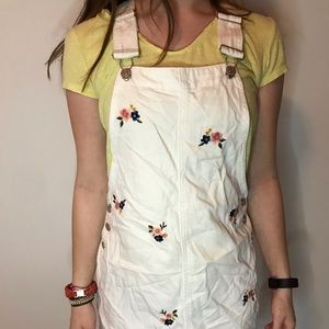 Flowery overall dress from forever 21!